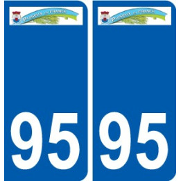 94 Créteil logotipo de la calcomanía de la placa etiqueta de registro de la ciudad