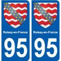 95 Viarmes stemma adesivo piastra adesivi città