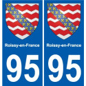 95 Viarmes wappen aufkleber typenschild aufkleber stadt