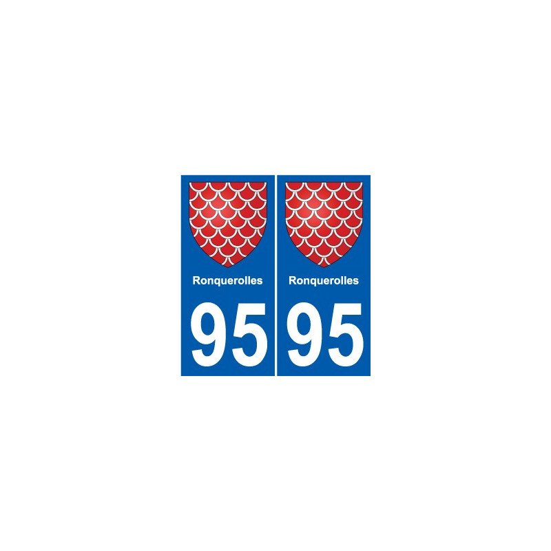 95 Viarmes stemma adesivo piastra adesivi città