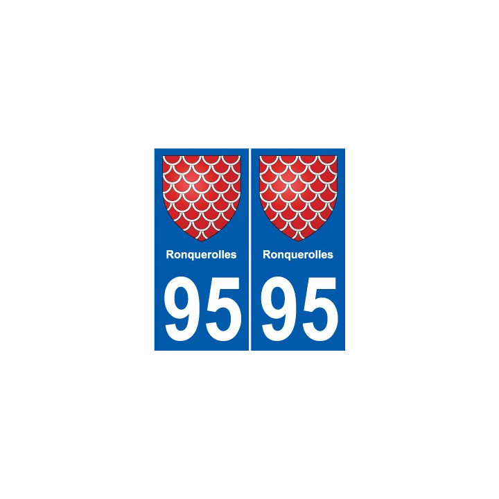 95 Viarmes wappen aufkleber typenschild aufkleber stadt