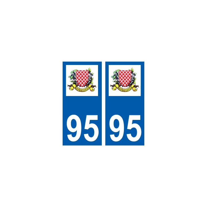 95 Argenteuil logo autocollant sticker plaque immatriculation ville