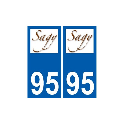 95 Argenteuil logo autocollant sticker plaque immatriculation ville