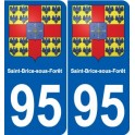 95 Argenteuil blason autocollant plaque stickers ville
