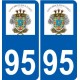 95 Argenteuil logo autocollant sticker plaque immatriculation ville