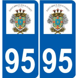 94 Créteil logotipo de la calcomanía de la placa etiqueta de registro de la ciudad