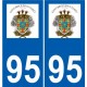 94 Créteil logo decal sticker plate registration city