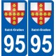 95 Argenteuil blason autocollant plaque stickers ville