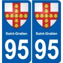 95 Argenteuil blason autocollant plaque stickers ville