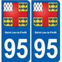 95 Viarmes wappen aufkleber typenschild aufkleber stadt