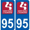 95 Argenteuil logo autocollant sticker plaque immatriculation ville