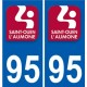 95 Argenteuil logo autocollant sticker plaque immatriculation ville