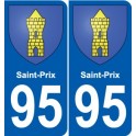 95 Saint-Prix blason autocollant plaque stickers ville