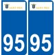 95 Argenteuil logo autocollant sticker plaque immatriculation ville