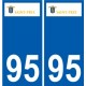 95 Argenteuil logo autocollant sticker plaque immatriculation ville