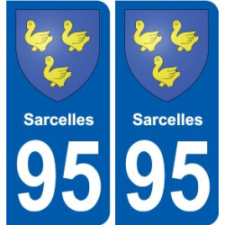 95 Viarmes wappen aufkleber typenschild aufkleber stadt