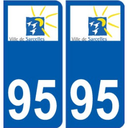 94 Créteil logotipo de la calcomanía de la placa etiqueta de registro de la ciudad