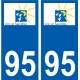 94 Créteil logo decal sticker plate registration city