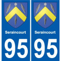 95 Argenteuil blason autocollant plaque stickers ville