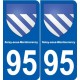 95 Argenteuil blason autocollant plaque stickers ville