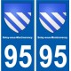 95 Argenteuil blason autocollant plaque stickers ville