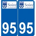 94 Créteil adesivo del logo adesivo piastra di registrazione city