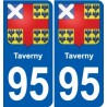 95 Viarmes coat of arms sticker plate stickers city