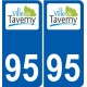 95 Argenteuil logo autocollant sticker plaque immatriculation ville