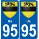 95 Viarmes coat of arms sticker plate stickers city