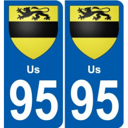 95 Viarmes escudo de armas de la etiqueta engomada de la placa de pegatinas de la ciudad