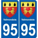 95 Valmondois blason autocollant plaque stickers ville