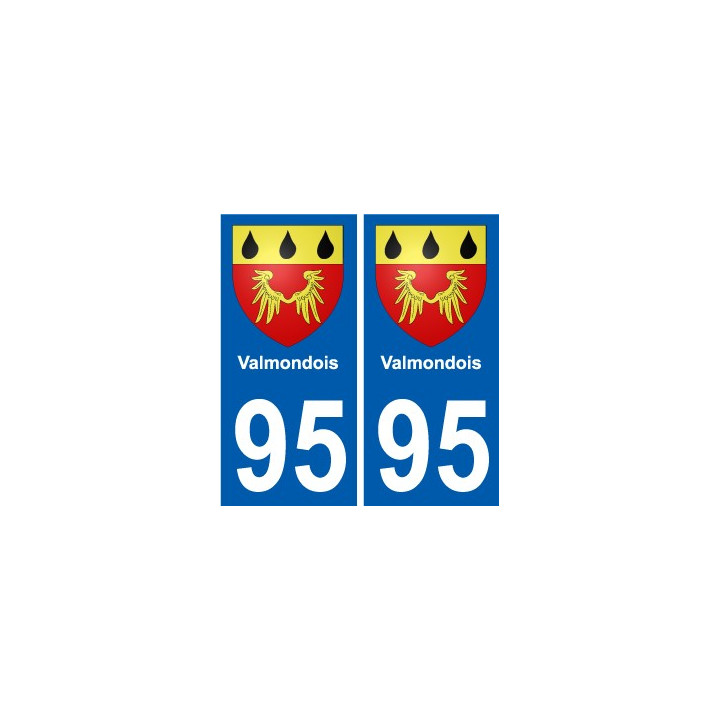 95 Valmondois blason autocollant plaque stickers ville