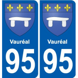 95 Viarmes coat of arms sticker plate stickers city