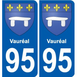 95 Viarmes stemma adesivo piastra adesivi città