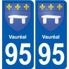 95 Viarmes wappen aufkleber typenschild aufkleber stadt