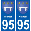 95 Argenteuil blason autocollant plaque stickers ville