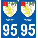 95 Argenteuil blason autocollant plaque stickers ville