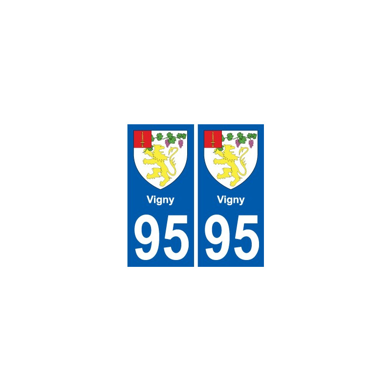 95 Viarmes stemma adesivo piastra adesivi città