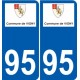 94 Créteil adesivo del logo adesivo piastra di registrazione city