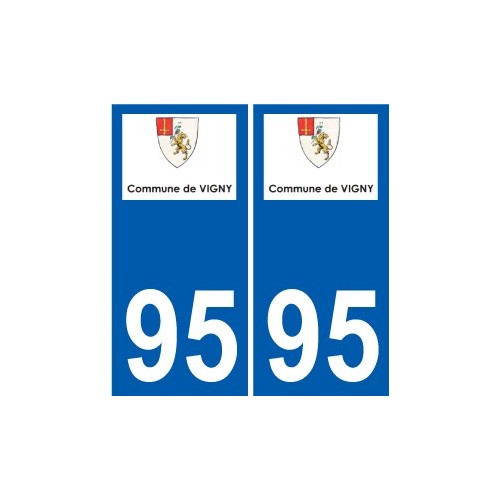 94 Créteil logotipo de la calcomanía de la placa etiqueta de registro de la ciudad
