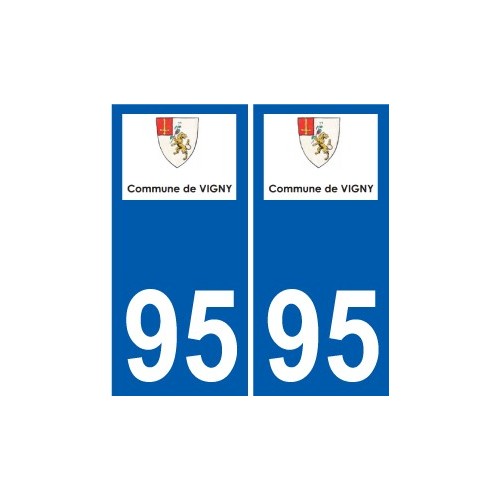 94 Créteil logotipo de la calcomanía de la placa etiqueta de registro de la ciudad