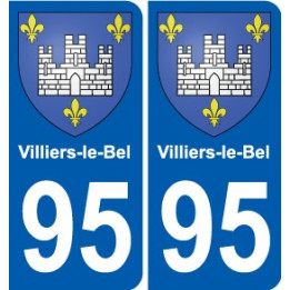 95 Viarmes coat of arms sticker plate stickers city
