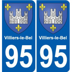 95 Viarmes stemma adesivo piastra adesivi città