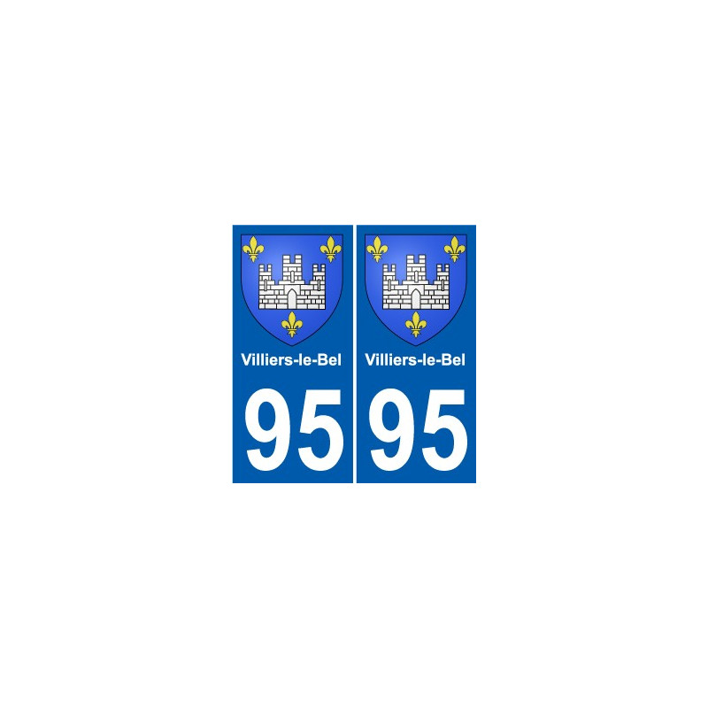 95 Viarmes wappen aufkleber typenschild aufkleber stadt