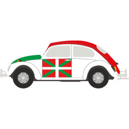 Autocollant Coccinelle voiture Basque sticker adhesif
