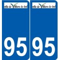 94 Créteil logotipo de la calcomanía de la placa etiqueta de registro de la ciudad