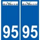 95 Argenteuil logo autocollant sticker plaque immatriculation ville