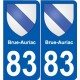 83 Cogolin wappen aufkleber typenschild aufkleber stadt