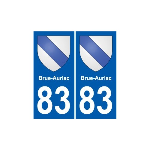 83 Cogolin coat of arms sticker plate stickers city