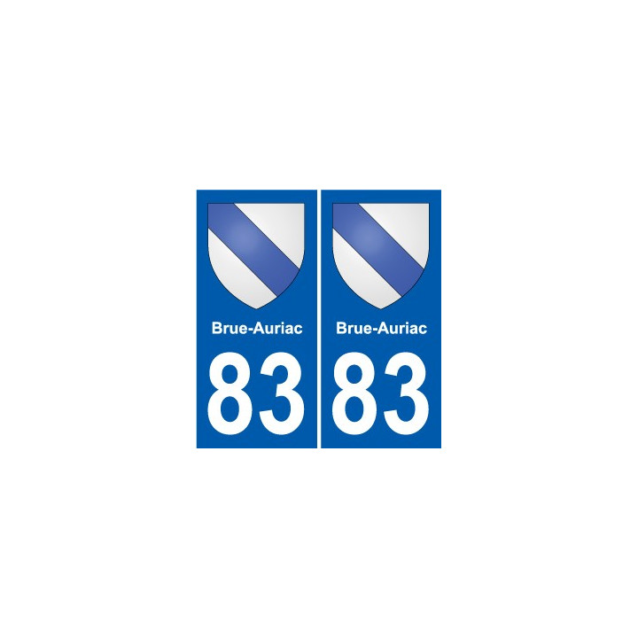 83 Cogolin coat of arms sticker plate stickers city